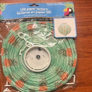 LED Paper Lantern with Pineapple Design